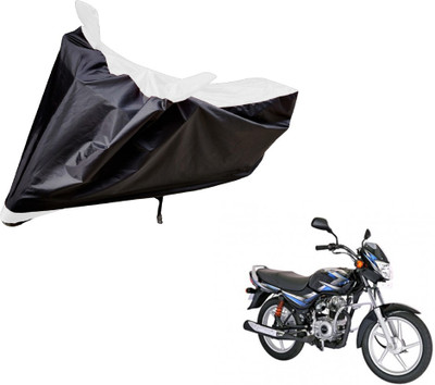 Auto Hub Two Wheeler Cover for Bajaj(CT100, Black, White)