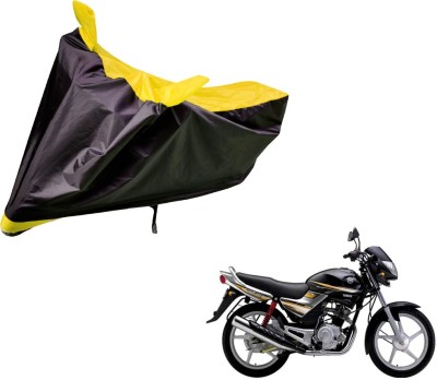 Amanzo Two Wheeler Cover for Yamaha(Libero, Black, Yellow)