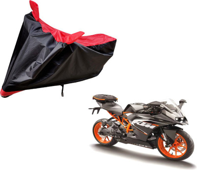 Auto Hub Two Wheeler Cover for KTM(RC 200, Black, Red)