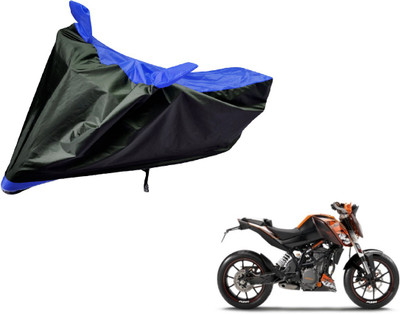 Auto Hub Two Wheeler Cover for KTM(Duke 200, Black, Blue)
