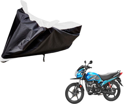 Amanzo Two Wheeler Cover for Hero(Passion Pro TR, Black, White)