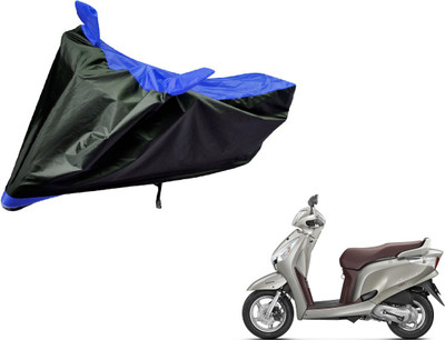 Auto Hub Two Wheeler Cover for Honda(Aviator, Black, Blue)