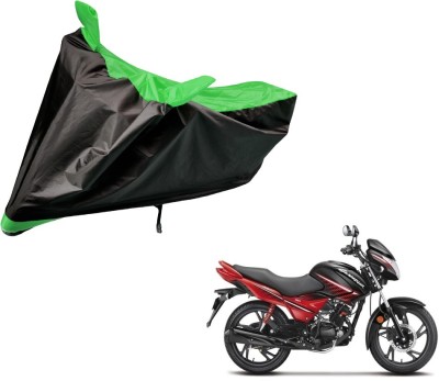 Auto Hub Two Wheeler Cover for Hero(Glamour, Black, Green)