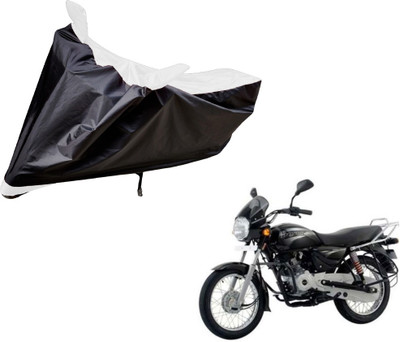 Auto Hub Two Wheeler Cover for Bajaj(Boxer, Black, White)