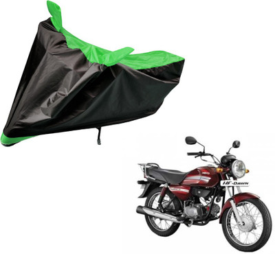 Auto Hub Two Wheeler Cover for Hero(HF Dawn, Black, Green)
