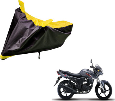 Auto Hub Two Wheeler Cover for Yamaha(SZ-S, Black, Yellow)