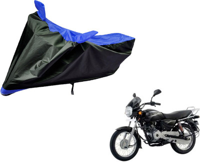 Auto Hub Two Wheeler Cover for Bajaj(Boxer, Black, Blue)