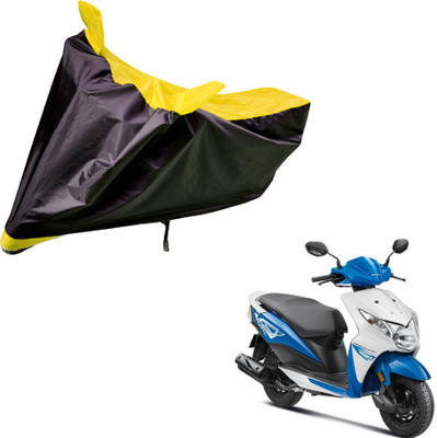 Auto Hub Two Wheeler Cover for Honda(Deo, Black, Yellow)