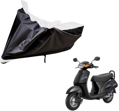 Auto Hub Two Wheeler Cover for Honda(Activa, Black, White)