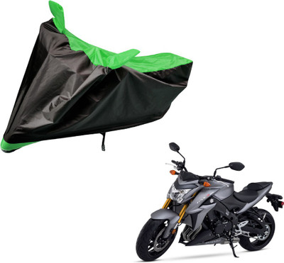 Auto Hub Two Wheeler Cover for Suzuki(GSX, Black, Green)