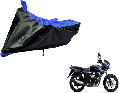 Flipkart SmartBuy Two Wheeler Cover for Bajaj(Discover, Black, Blue)