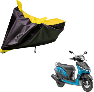 Auto Hub Two Wheeler Cover for Yamaha(Alpha, Black, Yellow)