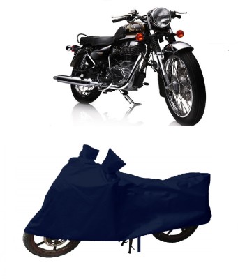 APNEK Two Wheeler Cover for Royal Enfield(Electra Delux, Blue)