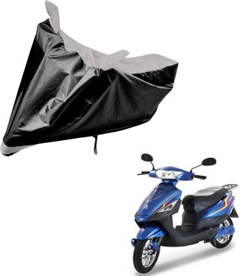 Auto Hub Two Wheeler Cover for Lohia(Oma Star, Black, Silver)