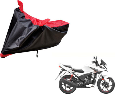 Amanzo Two Wheeler Cover for Hero(Ignitor, Black, Red)