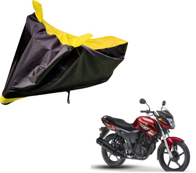 Auto Hub Two Wheeler Cover for Yamaha(SZ X, Black, Yellow)