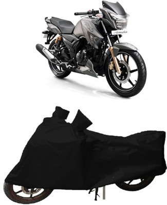 APNEK Two Wheeler Cover for TVS(Apache RTR 180, Black)
