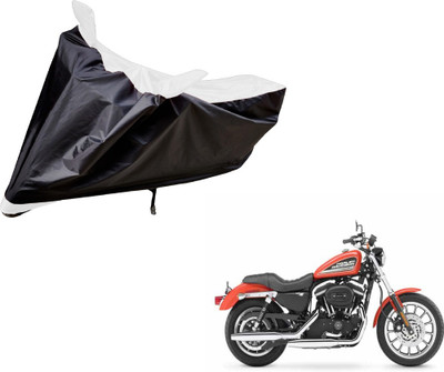 Amanzo Two Wheeler Cover for Harley Davidson(XL 883, Black, White)