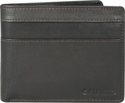 Calfnero Men Casual Brown Genuine Leather Wallet(5 Card Slots)