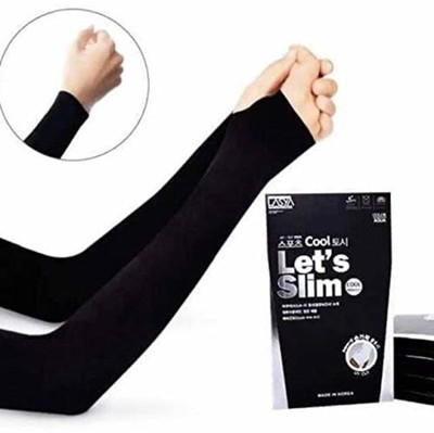 FRANKLY YOURS Nylon Arm Sleeve For Boys & Girls(Free, Black)