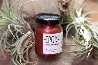 EPOKE Carmine Red Metallic Resin Pigment Resin Art Medium(75 ml)