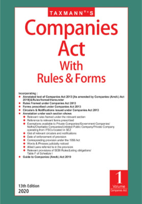 Taxmann's Companies Act with Rules & Forms(English, Paperback, Taxmann)