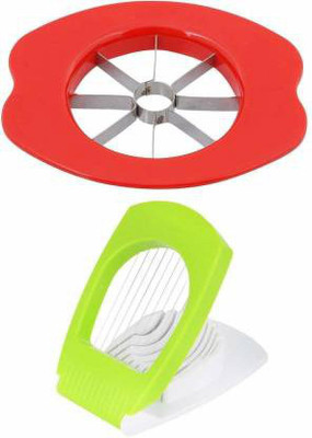 RNY Combo of Boiled Egg Plastic Cutter Slicer Chopper & 1 Apple Cutter Vegetable & Fruit Slicer(2)