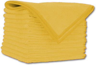 Flipkart SmartBuy Microfibre Kitchen Napkins Yellow pack of 12 Yellow Cloth Napkins(12 Sheets)
