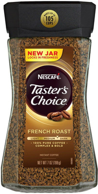 Nescafe Taster's Choice French Roast Medium Dark Complex & Bold Instant Coffee Instant Coffee(198 g)