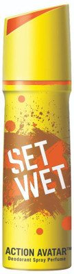 SET WET Deodorant Spray Perfume, Action Avatar Deodorant Spray  -  For Men(150 ml)