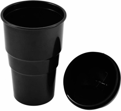 carfrill Vehicle Automotive Cup Holder Garbage Can Small Mini Trash Bin Car Trash Garbage Can for Car Office Home (Black) Plastic Dustbin(Multicolor)