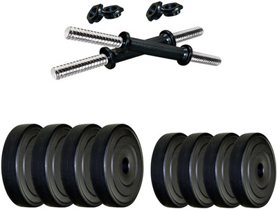 muskular 20 kg PVC Dumbbells with Accessories Home Gym Combo