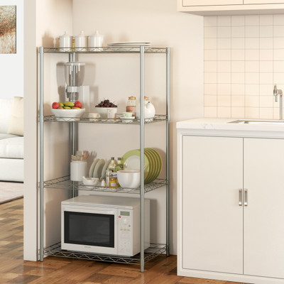 Flipkart Perfect Homes Studio Metal Kitchen Cabinet(Finish Color - Silver)