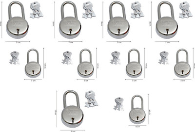SATYAM Dis.Long-65-50-5 Padlock(Silver)
