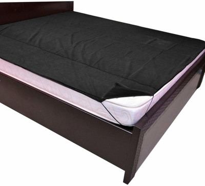 KUBER INDUSTRIES Fitted King Size Mattress Cover(Black)