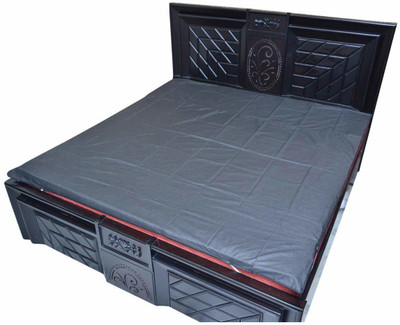 KUBER INDUSTRIES Fitted King Size Mattress Cover(Black)