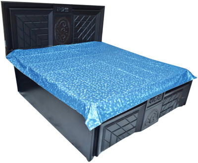KUBER INDUSTRIES Tie-ups Single Size Mattress Cover(Blue)