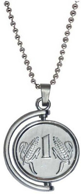 Sadnya Sadnya One Rupees Silver Coin Locket With Chain Alloy Locket Gold-plated Alloy