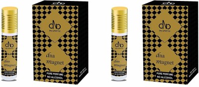 DNA Lifestyle MAGNET - PLATINUM SERIES 6ml Attar Roll-on Concentrated Perfume - Pack of 2 Floral Attar(Fruity, Musk)