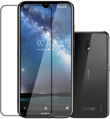 SOMTONE Front and Back Tempered Glass for NOKIA 2.2(Pack of 1)