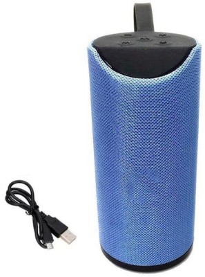 Worricow New Premium Quality Wireless Speaker with Mic, In-built Carry Handle Support Bluetooth, FM Radio, USB, Micro SD Card Reader, Aux MP3 Player 10 W Bluetooth Speaker(Blue, Stereo Channel)