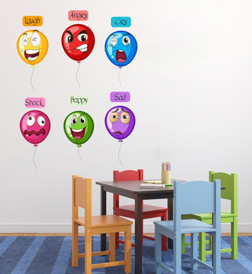 Wallzone 60 cm Abstract Removable Sticker(Pack of 1)