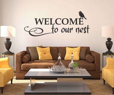 Littlebuds 80 cm Welcome You Removable Sticker(Pack of 1)