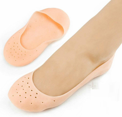 ADAKASI Heel Anti-Crack Set Full Length Silicone Foot Protector Socks Heel Support Heel Support