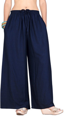 Daksh Enterprise Loose Fit Women Dark Blue Trousers