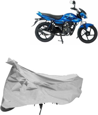 AutoRash Two Wheeler Cover for Bajaj(XCD 125cc, Silver)