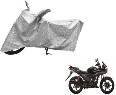 Auto Hub Waterproof Two Wheeler Cover for Honda(CBF Stunner, Silver)