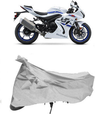 APNEK Two Wheeler Cover for Suzuki(GSX, Silver)