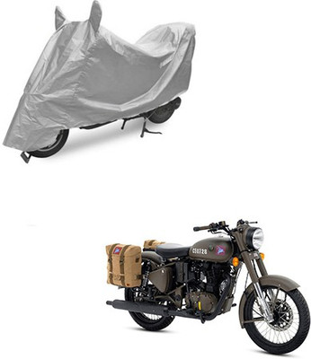 RPSENTTERPR Waterproof Two Wheeler Cover for Royal Enfield(Classic 500, Grey)