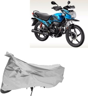 Elegance Two Wheeler Cover for Hero(Passion Pro TR, Silver)